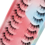 Clear Band False Eyelashes Russian Strip Lashes, D/DD Curl Mink Lashes, Natural False Lashes, Fluffy Eyelashes Mink, Faux Mink Eyelashes Natural Look, Natural Wispies False Eyelashes (AY16)