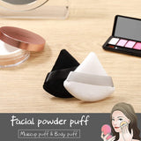 Powder Puff, Triangle Powder Puff for Face Powder Loose Powder Mineral Powder Body Powder Makeup Tool-12Pcs