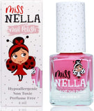 MISS NELLA Kids Makeup & Nail Polish Set for Little Girly Girls, Safe and Fun Gift - Hypoallergenic, Dermatologically Tested Kid-Friendly, Non-Toxic, Cosmetic Bag Included – Special Edition