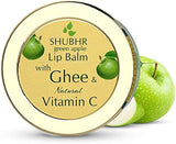 Blue Nectar Shubhr Green Apple Lip Balm & Gloss with Ghee & Natural Vitamin C for Dry Chapped Lips with Intense Moisturization |100% Ayurvedic|Paraben & Sulphate Free| (15G, 10 Herbs))