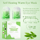 FRSHMORN Steam Eye Mask, Moist Heat Warm Compress for Eyes Self Heating Disposable Heated Eye Mask, Portable and Comfortable Sleep Mask, Relax at Home Office Travel (Green Tea, 16Packs)