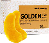 Under Eye Patches Eye Masks for Dark Circles and Puffiness 20 Pairs 40 Pcs [Med Beauty] (24K Gold)