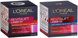 L'Oréal Paris Revitalift Laser X3, Anti-Wrinkle Skincare with Pro-Xylane, Anti-Ageing Day & Night Creams 50Ml, Duo Bundle