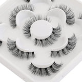 Clear Band False Lashes Russian Strip Lashes Fluffy D Curl False Eyelashes Natural Lashes Strips Curl Fake Lashes Pack Volume Eye Lashes Multipack (HAM07)