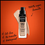 NYX Professional Makeup Can'T Stop Won'T Stop Full Coverage Liquid Foundation - 15.7 Warm Caramel