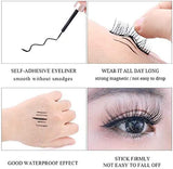 5D Magnetic Eyelash with Eyeliner,Upgraded Magnetic Eyeliner and Eyelashes Kit, False Lashes with Tweezers, Thick Curly Lashes with Waterproof Texture, Easy to Wear and Reusable (10 Pairs with 2 Eeyeliners)