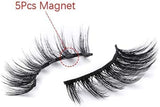 5D Magnetic Eyelash with Eyeliner,Upgraded Magnetic Eyeliner and Eyelashes Kit, False Lashes with Tweezers, Thick Curly Lashes with Waterproof Texture, Easy to Wear and Reusable (5 Pairs with 1 Eyeliner)