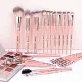 MAANGE Makeup Brush Set 23 Pcs Makeup Brushes Premium Synthetic Make up Brushes Professional Face Powder Blush Pointed Eyeshadow Blending Brush Kit, Graduation Gift (Champagne)