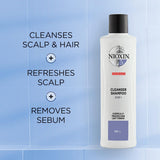 NIOXIN System 5 Duo Pack, Cleanser Shampoo + Scalp Therapy Revitalising Conditioner (1L + 1L), for Chemically Treated Hair with Light Thinning