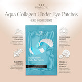 Aqua Collagen under Eye Patches by Project E Beauty | Reduce Dark Circles Puffy Eyes Undereye Bags | Anti-Aging Eye Masks | Diminish Fine Lines and Wrinkles | 20 Pairs