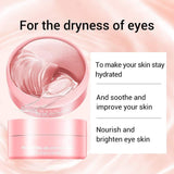 Rose Hydra Gel Collagen Eye Mask, Eye Care Patches, Repair Puffy Eyes, Remove Dark Circles, Reduce Wrinkles Fine Lines, Smooth Repair Skin, anti Aging Moisturizing Relieving, Firming under Eye