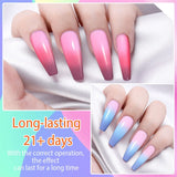 Color Changing Gel Nail Polish Set 6 Pcs 3 Temperature Mood Change Nail Gel Soak off Uv Led Polish Gel Kit Collection Starter Manicure Gift Home/ Salon(8 Ml)