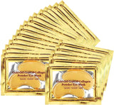 Collagen Crystal Gold Eye Mask 2 Pack,(24 Sheets), Firming, Hydrating, and Anti-Wrinkle