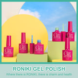 RONIKI Pastel Gel Nail Polish Set, 6 Colors Spring Summer Popular Macaron Purple Pink Yellow Blue Green Gel Polish Kit Nail Art Gifts for Women (Romantic Summer)