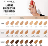 Rimmel London Lasting Finish 25 Hour Foundation with Comfort Serum, 200 Soft Beige