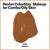 Revlon Colorstay Makeup Combination/Oily Skin Foundation, 500 Walnut, 30 Ml