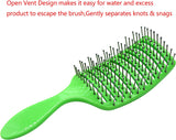 Hair Brush - Curved & Vented Detangling Hair Brush for Women Long, Thick, Curly and Tangled Hair, Blow Drying Detangling and Head Massage Hair Styling (Purple)