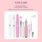 Saviland All-In-One Acrylic Nail Kit – Nails Kit Acrylic Set Acrylic Powder & Liquid with Nail Drill Acrylic Brush Gel Nail Polish Clear Nails Tips Nail Art Tools Nail Stuff for Nail Starters DIY