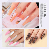 COSCELIA Gel Nail Kit 15 PCS Gel Nail Polishes 36W LED U V Nail Lamp for Nails Soak off Base Coat Top Coat Glossy Matte Top Gel Polish and Nail Manicure Tools Nail Decoration DIY Starter Kit