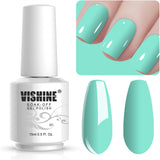 Vishine 15Ml Gel Polish Soak-Off Nail Art UV LED Nail Polish Salon Manicure Turquoise (410)