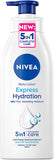 NIVEA Express Hydration Body Lotion (400Ml), 48Hr Hydrating Body Moisturiser, Fast-Absorbing Moisturising Cream with Sea Minerals, Creamy Nourishing Formula for Normal to Dry Skin