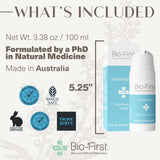 Bio-First - Ultrasensitive Skin Rescue Lotion - Body & Face Moisturizer - Hydrating Skin Care for Eczema, Rosacea, Rashes, or Dry, Itchy Skin - Ph Balanced - Non-Toxic - Hypoallergenic - 100 Ml