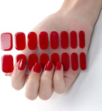 SEMI CURED GEL NAIL WRAP KIT UV LED LAMP CURING GEL NAIL POLISH WRAP NAIL KIT AUSTRALIA CHERRY RED