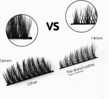 Happy Heartbeat 3D False Lashes Wispy Natural Look -Cat Eye Fake Eyelashes Handmade Luxurious Soft Fluffy Dramatic Faux Mink Lashes 10 Pairs (H3)