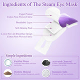 FRSHMORN Steam Eye Mask, Moist Heat Warm Compress for Eyes Self Heating Disposable Heated Eye Mask, Portable and Comfortable Sleep Mask, Relax at Home Office Travel (Lavender, 16Packs)