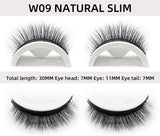 Reusable Self Adhesive False Eyelashes No Glue or Eyeliner Lashes Eyelashes Easy to Put on Non-Slip Waterproof Self Sticking False Lashes for Women 2 Pairs (F09)