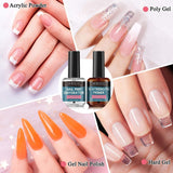 Nail Prep Dehydrator and X-Strength Primer, No Burn Non Acid Nail Primer for Acrylic Powder and UV Gel Nail Polish Poly Gel Hard Gel 0.5Oz