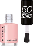 Rimmel London 60 Seconds Super Shine Nail Polish, 262 Ring a Ring O Roses 8Ml