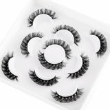 False Eyelashes Russian Strip Lashes, DD Curl Mink Lashes, Natural False Lashes, Fluffy Eyelashes Mink, Faux Mink Eyelashes Natural Look, Natural Wispies False Eyelashes (HD14)