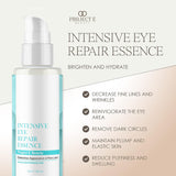 Project E Beauty Intensive Eye Repair Essence | Natural Organic Skin Care Facial anti Aging Puffiness Dark Circles Wrinkles Fine Lines Removal Treatment 50Ml 1.7Oz