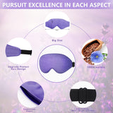 Cavoilu Sleep Mask, Starry Gel Eye Mask Cooling Eye Masks for Dark Circles and Puffiness, Sleeping Mask Blockout Eye Cover Shades Warm & Cold Ice Pack for Dry Eye, Home Office Travel Gifts for Women