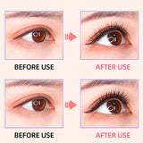 Reusable Self Adhesive False Eyelashes No Glue or Eyeliner Lashes Eyelashes Easy to Put on Non-Slip Waterproof Self Sticking False Lashes for Women 2 Pairs (F12)