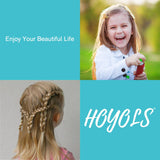 Mixed Color Elastic Hair Bands, 2500 Small Rubber Bands Braids for Girls Kids Women Non-Slip Tiny Soft Hair Ties Braiding Hair Accessories Value Pack Colorful Hoyols