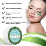 Under Eye Patches Collagen, Green Algae Eye Mask with Seaweed for under Eye Bags Dark Circles Natural Eye Gel Pads for Puffy Eyes Moisturizing Repairing