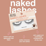 Ardell False Eyelashes Naked Lash 424 4 Pairs Multipack Black Fluffy Barely-There Natural Enhances Eyes Super Soft Lashes Comfortable Invisiband Vegan-Friendly Cruelty-Free False Lashes