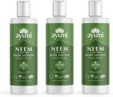 Ayumi Neem & Tea Tree Body Lotion. Vegan, Cruelty-Free, Dermatologically-Tested, 3 X 250Ml