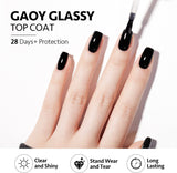 GAOY 2Pcs Gel Base and Top Coat Set for Gel Nail Polish, 16Ml No Wipe Clear Foundation and Finish for Nail Art DIY Manicure and Pedicure at Home