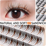 10Mm Black Volume Cluster Eyelash Extension Individual False Lashes