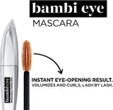 L’Oréal Paris Makeup Bambi Eye Mascara, Lasting Volume, Length & Lift, Doe-Eye Definition, No Clumping, Washable, Blackest Black 0.21 Fl Oz