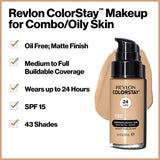 Revlon Colorstay Makeup Combination/Oily Skin Foundation, 500 Walnut, 30 Ml