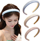 Women False Leather Hairbands Padded Headbands Hair Hoops Simple Hairbands Set Hair Barrettes Cute Head-Wear Hair Accessories (Multicolor4)