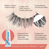 Ardell False Eyelashes Naked Lash 424 4 Pairs Multipack Black Fluffy Barely-There Natural Enhances Eyes Super Soft Lashes Comfortable Invisiband Vegan-Friendly Cruelty-Free False Lashes