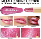 Oulac Infinity Moisture Shine Lipstick - High Shine Shimmery Finish, Super Creamy Texture, Medium to High Coverage - Gluten Free