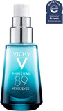 Vichy Mineral 89 Eyes Serum with Caffeine and Hyaluronic Acid, Moisturizing under Eye Cream Gel to Smooth Fine Lines and Hydrate Eye Area, Suitable for Sensitive Skin & Fragrance Free