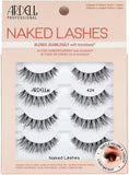 Ardell False Eyelashes Naked Lash 424 4 Pairs Multipack Black Fluffy Barely-There Natural Enhances Eyes Super Soft Lashes Comfortable Invisiband Vegan-Friendly Cruelty-Free False Lashes