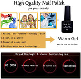 Warm Girl Gel Nail Polish Set Soak off UV LED Nail Lacquers Manicure Nail Art Decoration 8ML